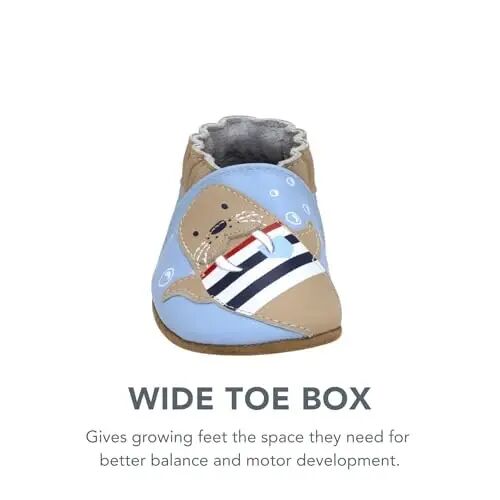 Robeez Baby Boys and Unisex Soft Soles Slip-Resistant Crib Shoes Slippers Moccasins for Infant and Toddler, 0-24 Months - 5