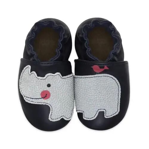 Robeez Baby Boys and Unisex Soft Soles Slip-Resistant Crib Shoes Slippers Moccasins for Infant and Toddler, 0-24 Months - 1