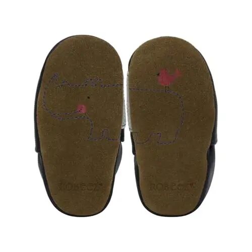 Robeez Baby Boys and Unisex Soft Soles Slip-Resistant Crib Shoes Slippers Moccasins for Infant and Toddler, 0-24 Months - 2
