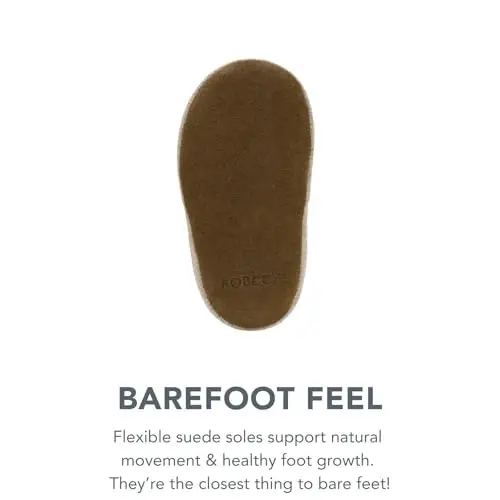Robeez Baby Boys and Unisex Soft Soles Slip-Resistant Crib Shoes Slippers Moccasins for Infant and Toddler, 0-24 Months - 2