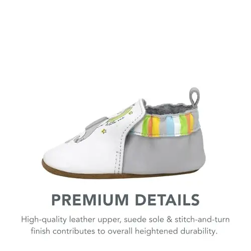 Robeez Baby Boys and Unisex Soft Soles Slip-Resistant Crib Shoes Slippers Moccasins for Infant and Toddler, 0-24 Months - 3