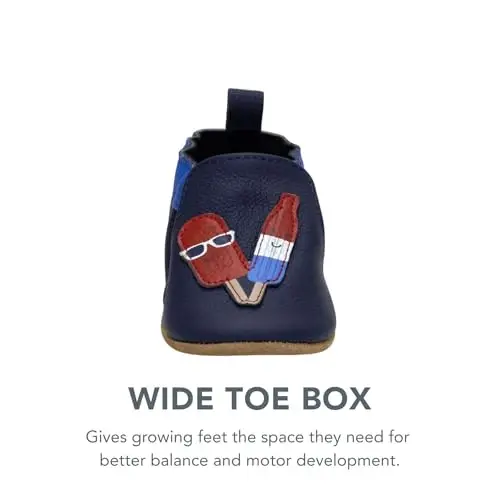 Robeez Baby Boys and Unisex Soft Soles Slip-Resistant Crib Shoes Slippers Moccasins for Infant and Toddler, 0-24 Months - 6