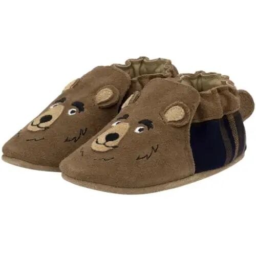 Robeez Baby Boys and Unisex Soft Soles Slip-Resistant Crib Shoes Slippers Moccasins for Infant and Toddler, 0-24 Months - 1
