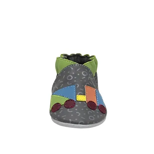 Robeez Baby Boys and Unisex Soft Soles Slip-Resistant Crib Shoes Slippers Moccasins for Infant and Toddler, 0-24 Months - 4
