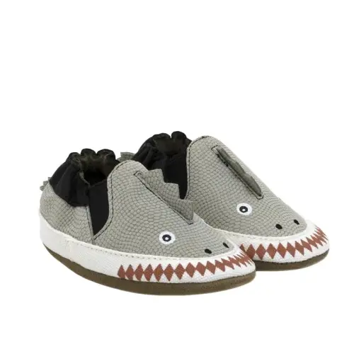 Robeez Baby Boys and Unisex Yumshoq Tagliklar Sirpanishga Qarshi Beshik Poyabzallari Uy poyafzallari Mokasinlar Chaqaloq va Go'daklar uchun, 0-24 Oy - ROBEEZ (1)