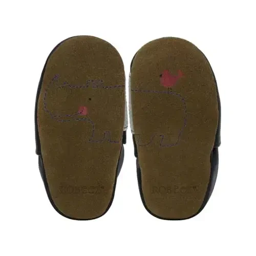 Robeez Baby Boys and Unisex Soft Soles Slip-Resistant Crib Shoes Slippers Moccasins for Infant and Toddler, 0-24 Months - 3