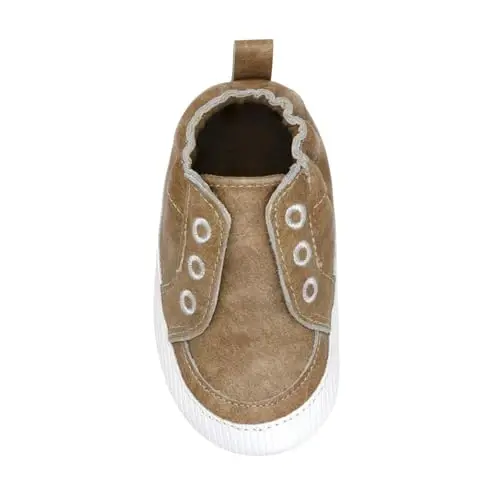 Robeez Baby Boys va Unisex Yumshoq Tagliklar Sirpanishga Qarshi Krovat Poyabzallari Moccasinlar Chaqaloq va Go'daklar uchun, 0-24 Oy - 3