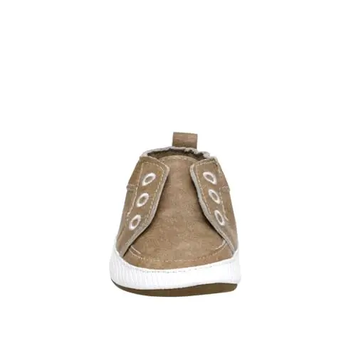 Robeez Baby Boys va Unisex Yumshoq Tagliklar Sirpanishga Qarshi Krovat Poyabzallari Moccasinlar Chaqaloq va Go'daklar uchun, 0-24 Oy - 4