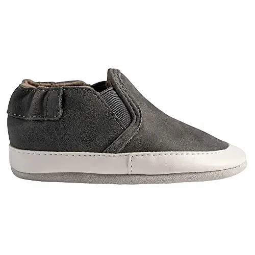 Robeez Baby Boys va Unisex Yumshoq tagliklar Sirpanishga qarshi Krovat poyabzallari Mochasinlar Chaqaloqlar va yosh bolalar uchun, 0-24 oy - 3