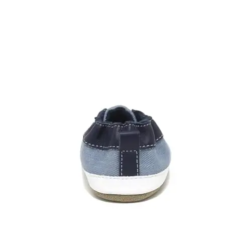 Robeez Baby Boys va Unisex Yumshoq Tagliklar Sirpanishga Qarshi Krovat Poyabzallari Tapochkalar Mokasinlar Chaqaloq va Go'daklar uchun, 0-24 Oy - 5