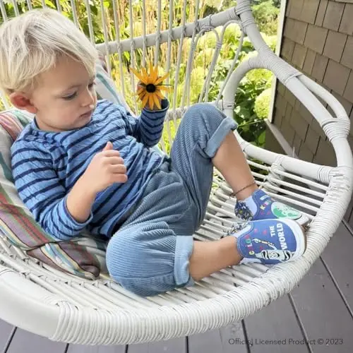 Robeez Baby Boys va Unisex Yumshoq tagliklar Sirpanishga qarshi Krovat poyabzallari Tapochkalar Mokasinlar Chaqaloq va o'smirlar uchun, 0-24 oy - 2