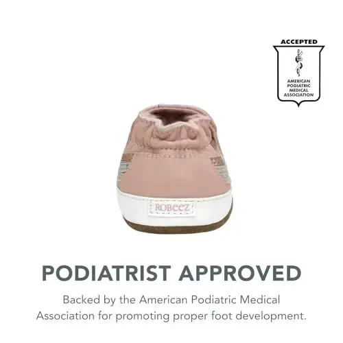 Robeez Baby Girls and Unisex Soft Soles Slip-Resistant Crib Shoes Slippers for Infant and Toddler, 0-24 Months - 4