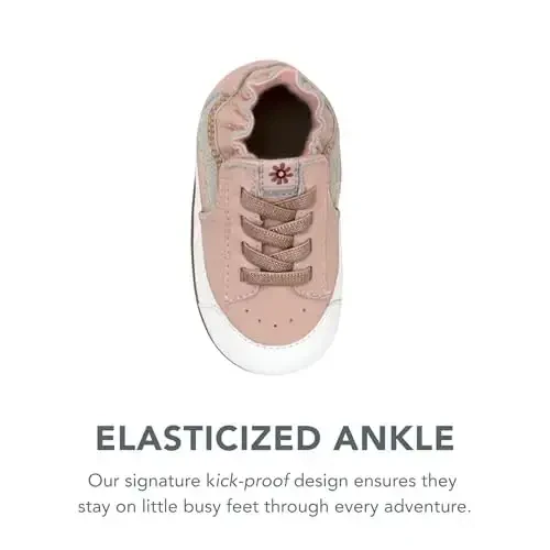 Robeez Baby Girls and Unisex Soft Soles Slip-Resistant Crib Shoes Slippers for Infant and Toddler, 0-24 Months - 6