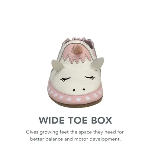 Robeez Baby Girls and Unisex Soft Soles Slip-Resistant Crib Shoes Slippers for Infant and Toddler, 0-24 Months - 4