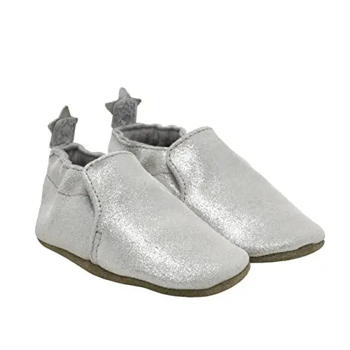 Robeez Baby Girls and Unisex Soft Soles Slip-Resistant Crib Shoes Slippers for Infant and Toddler, 0-24 Months 