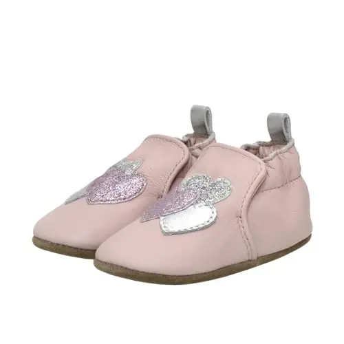 Robeez Baby Girls and Unisex Soft Soles Slip-Resistant Crib Shoes Slippers for Infant and Toddler, 0-24 Months 