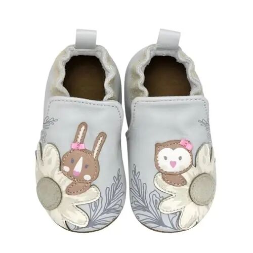 Robeez Baby Girls and Unisex Soft Soles Slip-Resistant Crib Shoes Slippers for Infant and Toddler, 0-24 Months - ROBEEZ