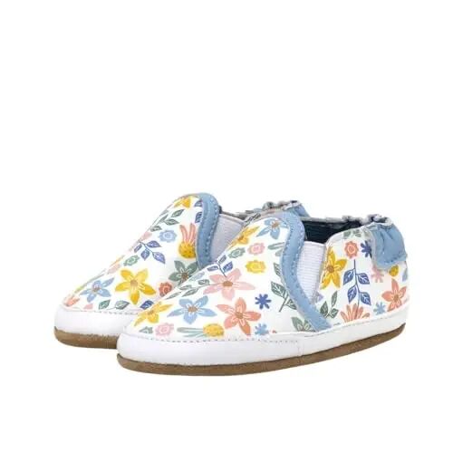 Robeez Baby Girls and Unisex Soft Soles Slip-Resistant Crib Shoes Slippers for Infant and Toddler, 0-24 Months - ROBEEZ