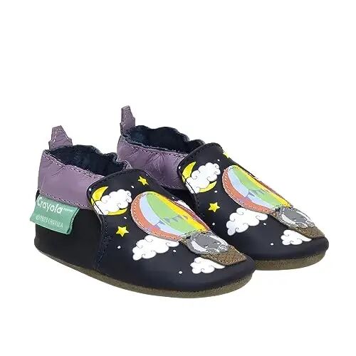 Robeez Baby Girls and Unisex Soft Soles Slip-Resistant Crib Shoes Slippers for Infant and Toddler, 0-24 Months - ROBEEZ