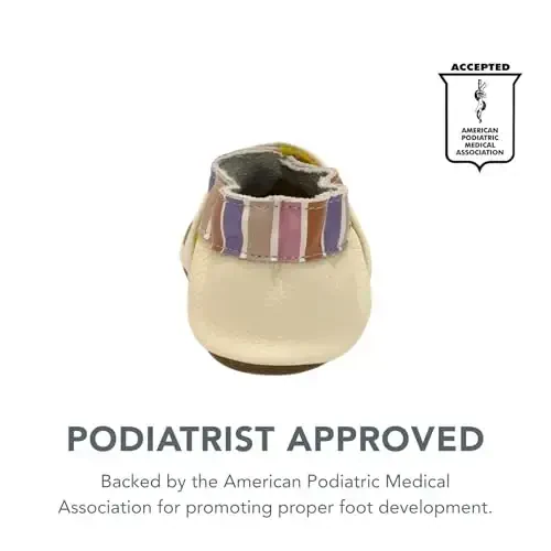 Robeez Baby Girls and Unisex Yumshoq Tagliklar Sirpanishga Qarshi To'shak Poyabzallari Chaqaloqlar va Go'daklar uchun Terliklar, 0-24 Oy - 4