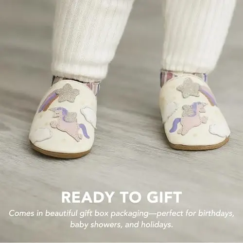 Robeez Baby Girls va Unisex Yumshoq Tagliklar Chaqaloqlar va Kichkintoylar uchun Sirpanishga Qarshi Krovat Poyabzallari To'plami, 0-24 Oy - 7