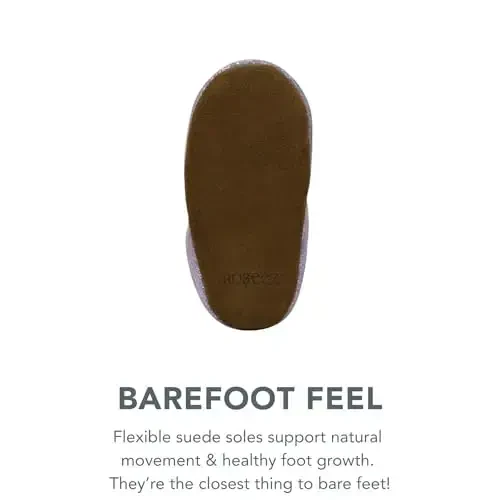 Robeez Baby Girls va Unisex Yumshoq Tagliklar Sirpanishga Qarshi Beshik Poyabzallari Chaqaloq va Go'daklar uchun Uy poyafzallari, 0-24 Oy - 3