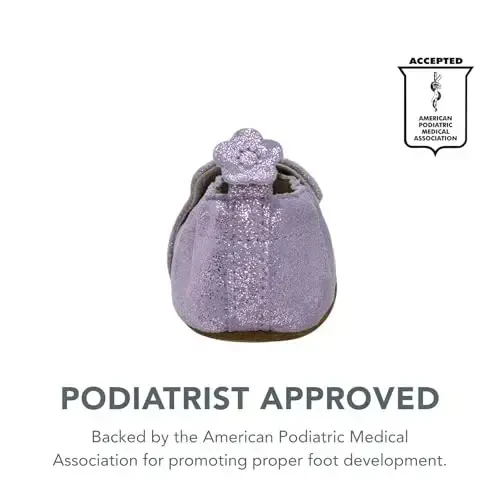 Robeez Baby Girls va Unisex Yumshoq Tagliklar Sirpanishga Qarshi Beshik Poyabzallari Chaqaloq va Go'daklar uchun Uy poyafzallari, 0-24 Oy - 5