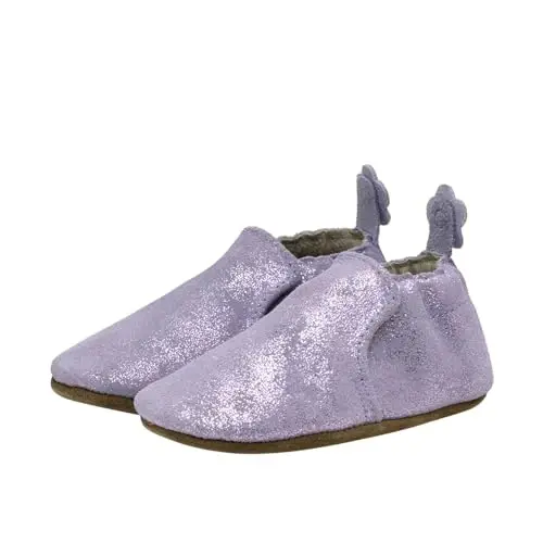 Robeez Baby Girls va Unisex Yumshoq Tagliklar Sirpanishga Qarshi Beshik Poyabzallari Chaqaloq va Go'daklar uchun Uy poyafzallari, 0-24 Oy - ROBEEZ (1)