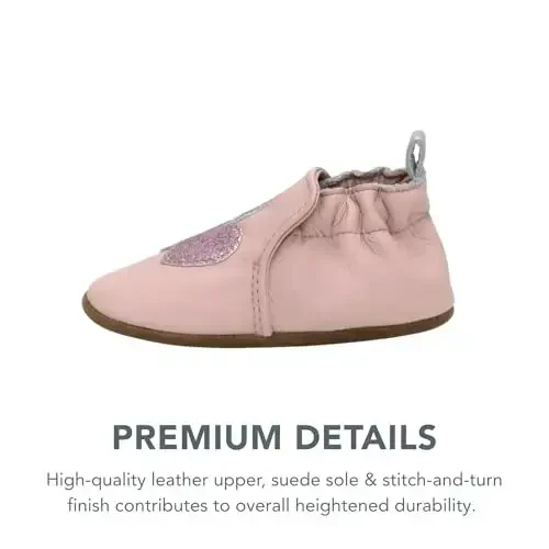 Robeez Baby Girls va Unisex Yumshoq Tagliklar Sirpanishga Qarshi Beshik Poyabzallari Chaqaloq va Go'daklar uchun Uy poyafzallari, 0-24 Oy - 3