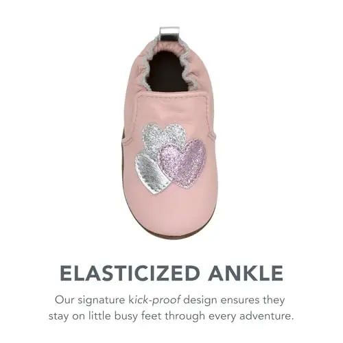 Robeez Baby Girls va Unisex Yumshoq Tagliklar Sirpanishga Qarshi Beshik Poyabzallari Chaqaloq va Go'daklar uchun Uy poyafzallari, 0-24 Oy - 6