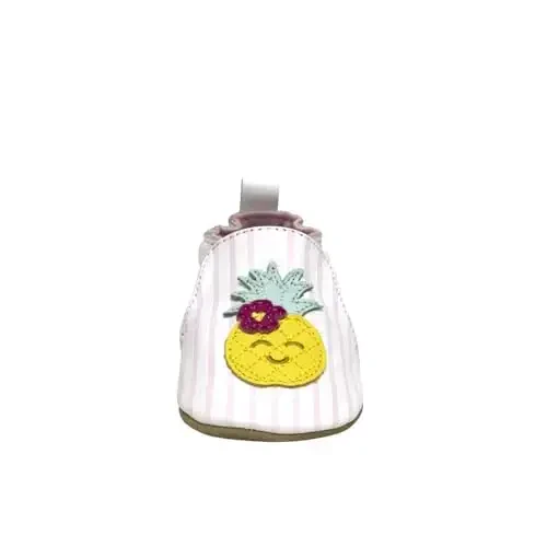 Robeez Baby Girls va Unisex Yumshoq Tagliklar Sirpanishga Qarshi Beshik Poyabzallari Chaqaloq va Kichkintoylar uchun Uy poyabzali, 0-24 Oy - 5