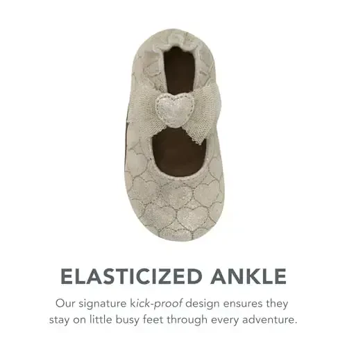 Robeez Baby Girls va Unisex Yumshoq Tagliklar Sirpanishga Qarshi Beshik Poyabzallari Chaqaloqlar va Go'daklar uchun Uy poyabzali, 0-24 oy - 6