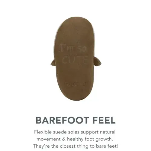 Robeez Baby Girls va Unisex Yumshoq Tagliklar Sirpanishga qarshi Beshik Poyabzallari Chaqaloqlar va Go'daklar uchun Uy poyafzallari, 0-24 Oy - 2