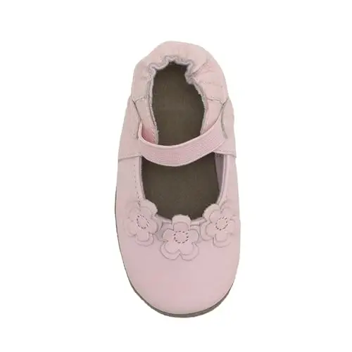 Robeez Baby Girls va Unisex Yumshoq Tagliklar Sirpanishga Qarshi Beshik Poyabzallari Chaqaloqlar va Kichkintoylar uchun Uy poyafzallari, 0-24 Oy - 6