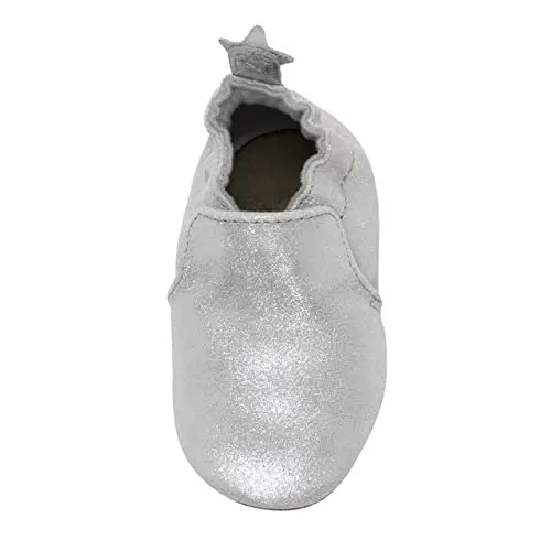 Robeez Baby Girls va Unisex Yumshoq Tagliklar Sirpanishga Qarshi Beshik Poyabzallari Chaqaloqlar va Yigitlar uchun Uy poyabzallari, 0-24 Oy - 6