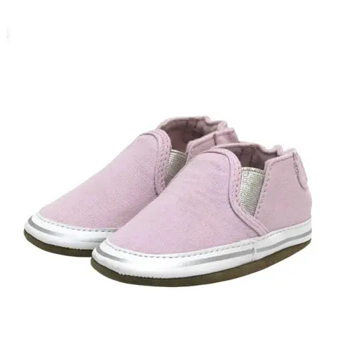 Robeez Baby Girls va Unisex Yumshoq Tagliklar Sirpanishga Qarshi Krovat Poyabzallari Chaqaloqlar va Bolalar uchun Uy poyabzali, 0-24 Oy - 1