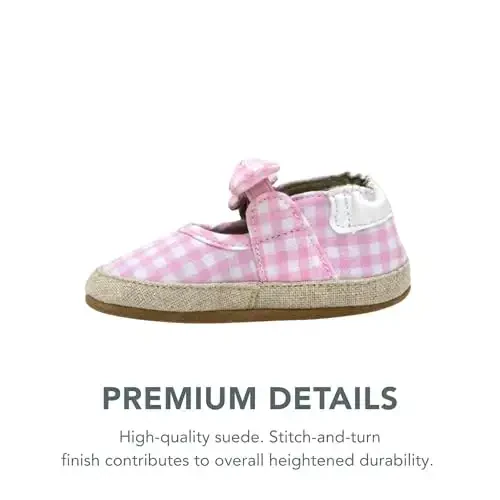 Robeez Baby Girls va Unisex Yumshoq Tagliklar Sirpanishga Qarshi Krovat Poyabzallari Chaqaloqlar va Go'daklar uchun Terliklar, 0-24 Oy - 3