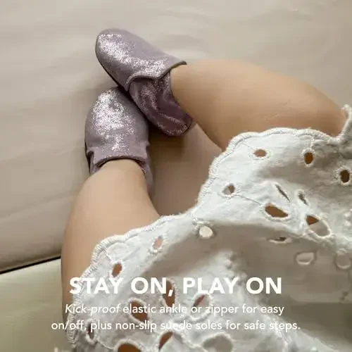 Robeez Baby Girls va Unisex Yumshoq Tagliklar Sirpanishga Qarshi Krovat Poyabzallari Chaqaloqlar va Go'daklar uchun Terliklar, 0-24 Oy - 6