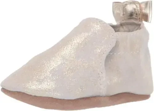 Robeez Baby Girls va Unisex Yumshoq Tagliklar Sirpanishga qarshi Yatak Poyafzallari Chaqaloq va Kichkintoylar uchun Uy poyafzallari, 0-24 Oy - 3