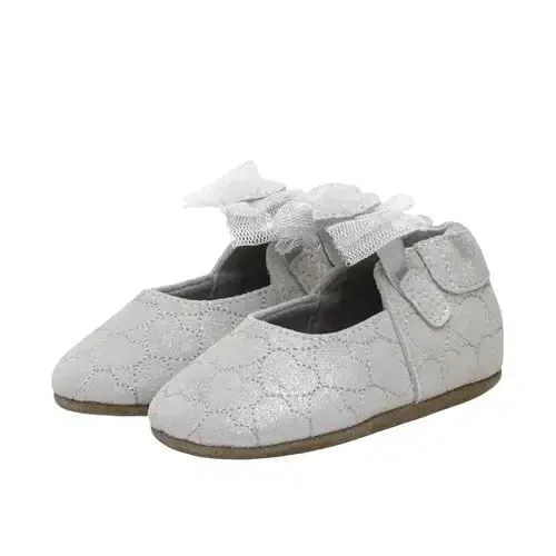 Robeez Baby Girls va Unisex Yumshoq Tagliklar Sirpanmaydigan Krovat Oyoq Kiyimlari Chaqaloq va Go'daklar uchun, 0-24 Oy 