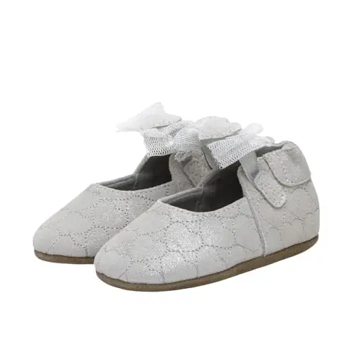 Robeez Baby Girls va Unisex Yumshoq Tagliklar Sirpanmaydigan Krovat Oyoq Kiyimlari Chaqaloq va Go'daklar uchun, 0-24 Oy - ROBEEZ