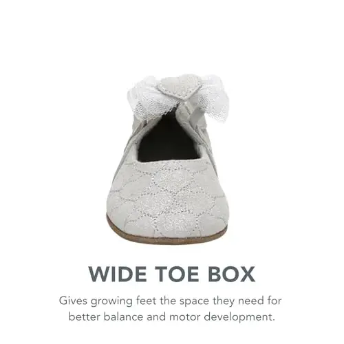 Robeez Baby Girls va Unisex Yumshoq Tagliklar Sirpanmaydigan Krovat Oyoq Kiyimlari Chaqaloq va Go'daklar uchun, 0-24 Oy - 5
