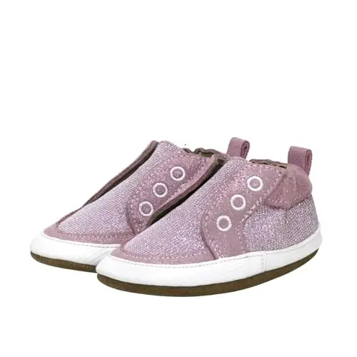 Robeez Baby Girls va Unisex Yumshoq taglikli, sirpanishga qarshi krovat poyabzallari, chaqaloq va yosh bolalar uchun uy poyabzallari, 0-24 oy - ROBEEZ
