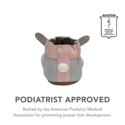 Robeez Baby Girls va Unisex Yumshoq taglikli sirpanishga qarshi krovat poyabzallari, chaqaloqlar va yosh bolalar uchun uy poyabzallari, 0-24 oy - 4