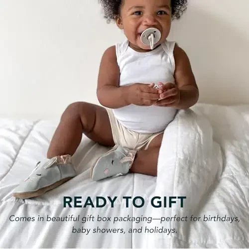 Robeez Baby Girls va Unisex Yumshoq taglikli sirpanishga qarshi krovat poyabzallari, chaqaloqlar va yosh bolalar uchun uy poyabzallari, 0-24 oy - 7