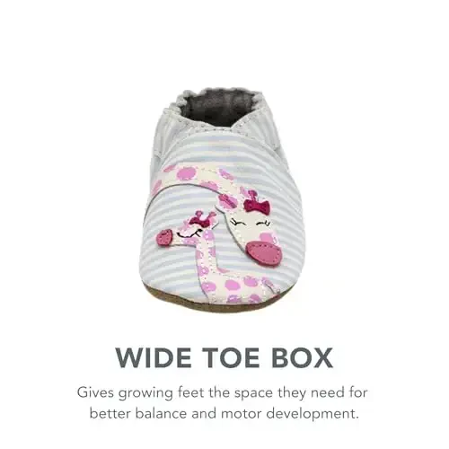 Robeez Baby Girls va Unisex Yumshoq taglikli, sirpanishga qarshi krovat poyafzallari, chaqaloq va yosh bolalar uchun, 0-24 oy - 5