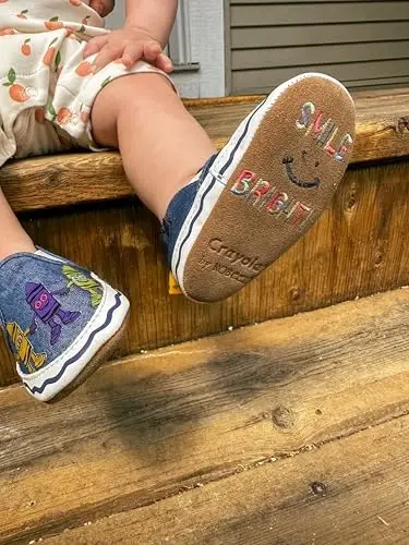 Robeez Baby Boys and Unisex Soft Soles Slip-Resistant Crib Shoes Slippers Moccasins for Infant and Toddler, 0-24 Months - 8