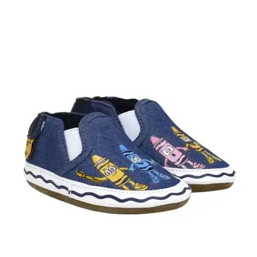 Robeez Baby Boys and Unisex Soft Soles Slip-Resistant Crib Shoes Slippers Moccasins for Infant and Toddler, 0-24 Months - ROBEEZ (1)