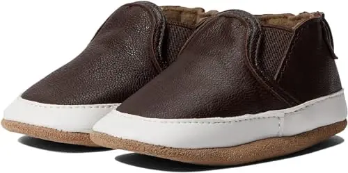 Robeez Baby Boys and Unisex Soft Soles Slip-Resistant Crib Shoes Slippers Moccasins for Infant and Toddler, 0-24 Months 