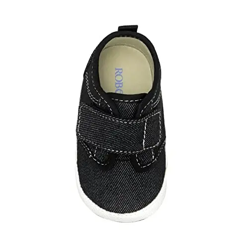 Robeez Baby Boys and Unisex First Kicks Slip Resistant Shoes & Sneakers for Infant and Toddler - 5